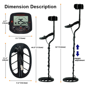 Goldseekers F003 Màn Hình LCD Mặt Đất Radar Thâm Nhập Máy Dò Vàng Tầm Xa ABS + Kim Loại + Sợi Carbon Khác, Khác 71*26*15.5Cm - Product Image 5