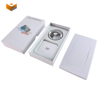 Boîte cadeau en papier pour téléphone avec logo personnalisé, plusieurs compartiments, insert en EVA, emballage pour accessoires de smartphone, boîte en carton