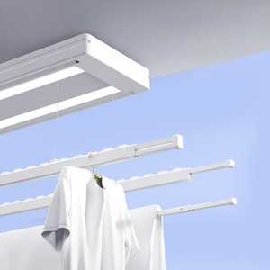 Séchoir à linge électrique intelligent rétractable ultra-fin et invisible pour balcon, télécommandé et automatique - Product Image 5