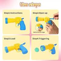 Snowpaws Jouet en peluche amusant et réaliste pour chat et chien, pistolet à pompons, boule de fourrure très élastique, anti-stress, silencieux, usage quotidien
