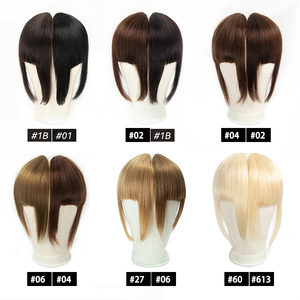 Frange a Clip 100% Capelli Umani, Estensioni Bionde Naturali con Ciuffi Laterali, Accessorio per Capelli - Product Image 3