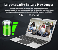 Laptop da 14.1 Pollici con Windows 11 Pro, Processore Intel Celeron Quad Core 2.0GHz, Memoria SSD, Display 16:10