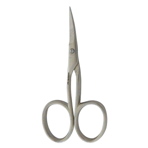 Ciseaux de manucure incurvés en acier inoxydable KYT-438 avec lame tranchante, efficaces pour éliminer les peaux mortes et les ongles - Product Image 1