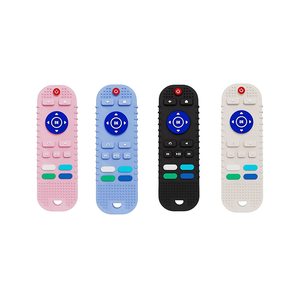 Mordedores de silicona para bebés, juguetes de dentición con forma de Control remoto, juguetes para masticar para bebés, juguetes sensoriales sin BPA - Product Image 1