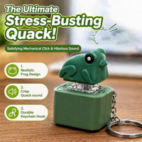 Porte-clés créatif en forme d'animal de dessin animé avec son électronique rechargeable à pression, cadeau de Noël original, souvenir de fête
