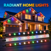 Lumière LED à points de pixels pour extérieur, décoration de maison, étanche IP68, 12V 24V 36V, lumière de Noël pour les avant-toits