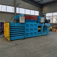 Presse à balles horizontale à commande PLC pour bouteilles en PET, machine à balles pour bouteilles en plastique