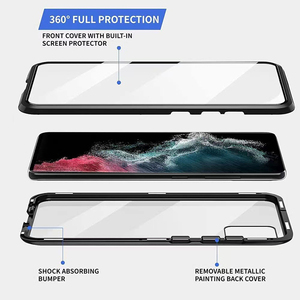 Estuches de teléfono de adsorción de vidrio doble Anti-Peep de lujo para <span class=keywords><strong>Samsung</strong></span> S25 S24 S23 <span class=keywords><strong>S22</strong></span> <span class=keywords><strong>Ultra</strong></span> Plus Fundas móviles transparentes Fundas para teléfonos móviles - Product Image 5