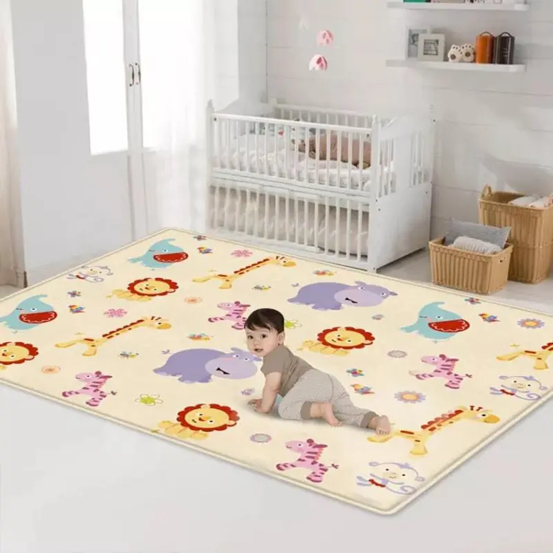 MU Home jogos de chão crianças cartoon crianças brincam esteira rastejando tapete impermeável portátil bonito macio bebê dobrável esteira do jogo para custom