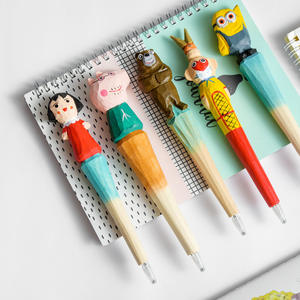 थोक प्रचार पशु बॉलपॉइंट पेन 1.0 मिमी लेखन चौड़ाई लकड़ी की नक्काशी बॉल पेन उपहार विचार - Product Image 2