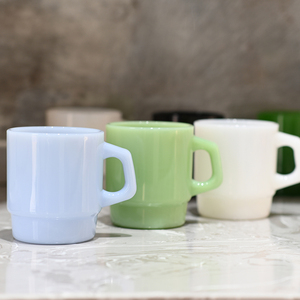 Logo personalizzato 230ml di giada vetro coreano tazza di caffè tè e latte tazza per la <span class=keywords><strong>colazione</strong></span> con manico per bicchieri del mattino - Product Image 5