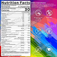 Vitahealthy OEM/ODM Sucette multivitaminée marque privée complément alimentaire Sucette multivitaminée végétalienne pour hommes et femmes