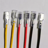 Faston Quick Plug 2.8/4.8/6.3mm 110/187/250 Terminal Spade Jantan Betina Saklar Tombol LED Kabel Daya Harness Kabel