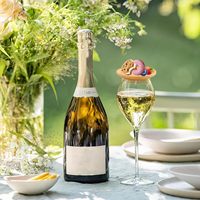 Assiettes à apéritif en bambou, sous-verres en bambou, plateau à collation et à thé vierge, support à charcuterie pour verre à vin en bambou