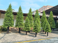 Fournitures d'usine de chine cyprès artificiel grand cèdre artificiel d'extérieur pour la décoration de jardin restaurant