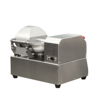 Commerciële hogesnelheidsmachine van roestvrij staal voor het automatisch snijden van vlees, groenten, dumplings, garnalen en pasta.