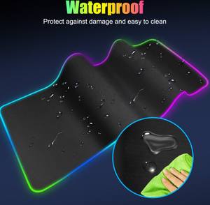 Alfombrilla de ratón para juegos de ordenador, accesorios para Pc, alfombrilla de ratón para juegos, alfombrilla de ratón Rgb impermeable Xxl más grande con carga inalámbrica - Product Image 6