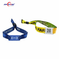 Bracelet tissé RFID programmable avec puce NFC 1K S50 pour événements festifs