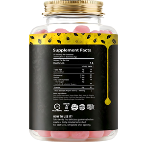 Gomitas <span class=keywords><strong>de</strong></span> Aceite <span class=keywords><strong>de</strong></span> Comino Negro Certificadas por GMP, con Miel, para Adultos, Apoyo para las Articulaciones, Digestión, Quemador <span class=keywords><strong>de</strong></span> Grasa, Sin Gluten - Product Image 3