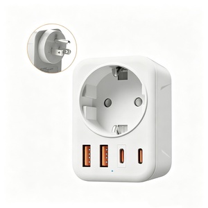 Adaptateur de <span class=keywords><strong>prise</strong></span> américaine 4 en 1 <span class=keywords><strong>TESSAN</strong></span> avec ports <span class=keywords><strong>USB</strong></span>-C et <span class=keywords><strong>USB</strong></span>-A, entrée 100-240 V pour la Thaïlande, le Canada et le Mexique - Product Image 5