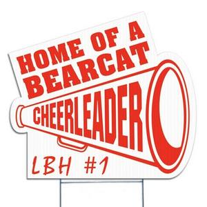 Letrero de Vinilo Corrugado para Exteriores, Resistente al Agua, con Diseño de Megáfono (24"x24") - Impresión a Todo Color - Product Image 1