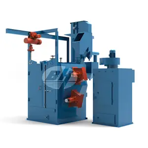 Q378 double hoist / spinner hanger sand blasting machine /shot blaster machine hanger type