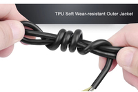 Câble Fibre TPU 2 4 6 Fibres 5.0mm 100m LC-LC Protection Étanche Monomode avec Touret