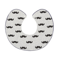 Nouveaux bavoirs pour bébé en pur coton style coréen 2026, 360 degrés, anti-vomissement, absorbants, bord roulé, rayés, hiver