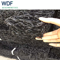 Feuille de drainage géocomposite d'usine, drainage 3D, contrôle de l'érosion, géomate en plastique PP, extérieur moderne