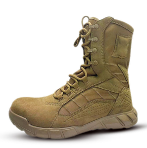 Bottes de combat légères TSB0109 noires de 9,5 pouces avec semelle extérieure en PU et daim microfibre, fermeture éclair latérale - Product Image 4