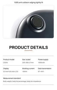 ميزان الجسم الإلكتروني الذكي من زجاج إيتو بتصميم رفيع للغاية مزود بشاشة بلورية رقيقة وخاصية الواي فاي مع تقنية البلوتوث - Product Image 6