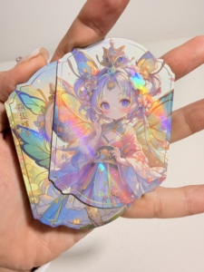 Tarjeta Fotográfica Acrílica OEM de Alta Calidad, Personalizada con Holograma de Anime, <span class=keywords><strong>Detalles</strong></span> en Lámina Fría, Estampado de Dibujos Animados, Etiqueta Personalizada - Product Image 5