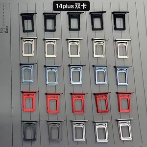 Khay <span class=keywords><strong>SIM</strong></span> thay thế, khay <span class=keywords><strong>SIM</strong></span> đơn/kép, phụ tùng sửa chữa cho <span class=keywords><strong>iPhone</strong></span> 11 12 13 14 15 Pro Max X Xr Xs Max - Product Image 2