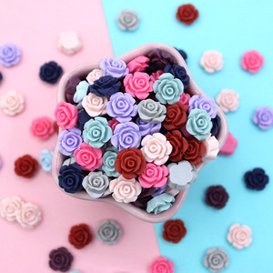 Breloques Fleurs en Résine Colorées pour la Fabrication de Bijoux DIY, Boucles d'Oreilles, Porte-clés, Miniatures Florales 3D Tournesol, Décorations - Product Image 5