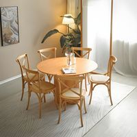 Chaise de Salle à Manger en Métal de Luxe Économique YWJ pour Mariage, Chaises de Salle à Manger pour Cafétéria avec Dossier Croisé en Bois, Chaises de Restaurant en Bois