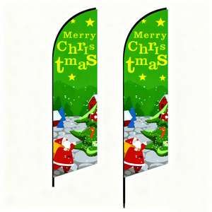 עמיד למים דגל ריבועי דגל חוף מרובעים, עיצוב פרסום טסים דיגיטלי בד נוצה דגל רוח קידום - Product Image 1