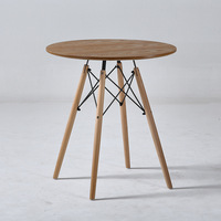 Meubles en bois massif de style nordique, durables, écologiques, légers, table à manger ronde extensible pour salon