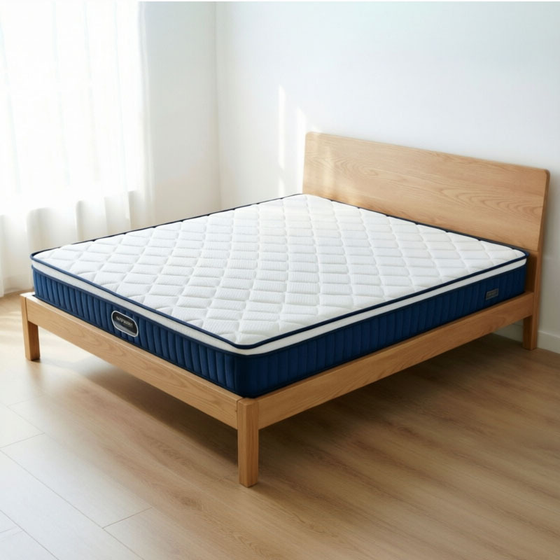 Cama de madera maciza de fresno