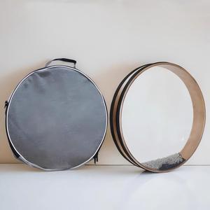 Tambor marino de madera, tambor de ondas oceánicas, tambor de mano con marco, piel de cabra natural, instrumento de percusión para sanación sonora, meditación y yoga, 12-22 - Product Image 2