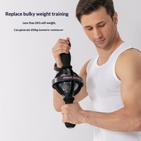 FDFIT Appareil d'exercice gyroscopique portable professionnel en métal pour les poignets, balle de force à haute résistance pour l'entraînement des avant-bras et le renforcement musculaire