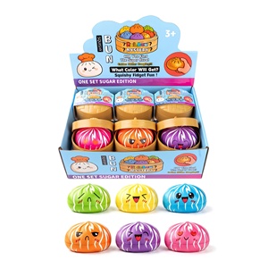 Juguete antiestrés de EVA con forma de dumpling y cara sonriente, colores arcoíris, nuevo y lindo, para niños de 5 a 7 años, caja sorpresa - Product Image 6