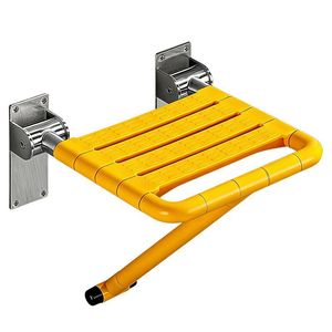 Qianlong Wall Mounted <b>Shower</b> Chair 150 Kg Capacity Non Slip <b>Folding</b> Bathroom <b>Stool</b> For Elderly And Disabled - Product Image 1