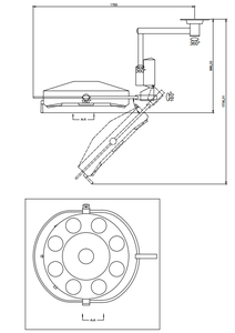 WYK9 lámpara de iluminación quirúrgica médica veterinaria dental <span class=keywords><strong>ambulatoria</strong></span> halógena - Product Image 3