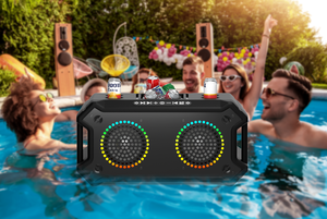 Altavoz Bluetooth Flotante para Piscina F58 120W IP67, <span class=keywords><strong>PartyBox</strong></span> con Bajos Potentes, Sistema de Audio con Fuente - Product Image 6
