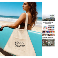 Sac de planche de surf imprimé avec LOGO personnalisé sac de surf avec poche sac de plage en toile de coton écologique pour l'extérieur vente en gros