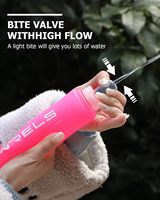 Bouteille souple en TPU de couleur personnalisée pour le sport, le camping, la course à pied - Anti-fuite, compatible lave-vaisselle, sans BPA, unisexe, 150 ml/250 ml/500 ml