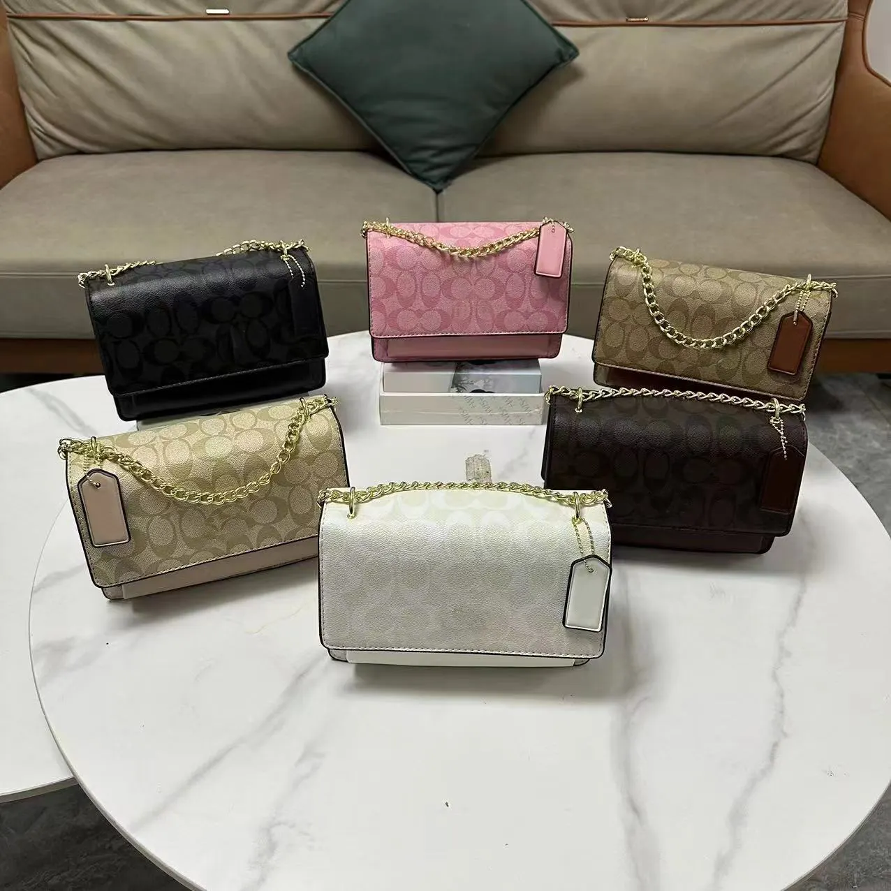 Portefeuille pour femmes luxe avec chaîne dame design populaire porte-monnaie pour femme sac fournisseur en gros