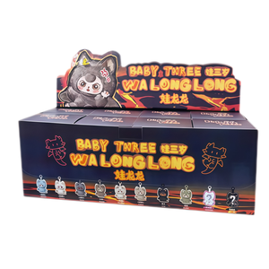 100% Original Authentique Baby Three WA LONGLONG Series Blind Box Figurine en Peluche Décorative à Visage en Vinyle Mignonne, Pendentif - Product Image 1