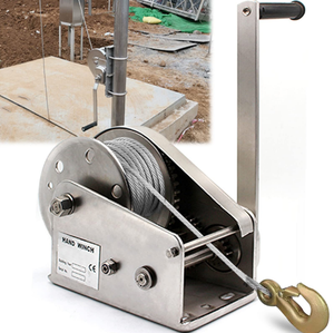 Manivela <span class=keywords><strong>Manual</strong></span> de Acero de Alta Resistencia de 3800 lb, Manivela <span class=keywords><strong>Manual</strong></span> Portátil con Cable de Acero para Uso en Remolques de Barcos - Product Image 3