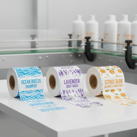 Autocollants pour gel douche et shampoing, autocollants pour gommage corporel, étiquettes personnalisées en rouleaux pour bouteilles, autocollants cosmétiques avec logo sur mesure